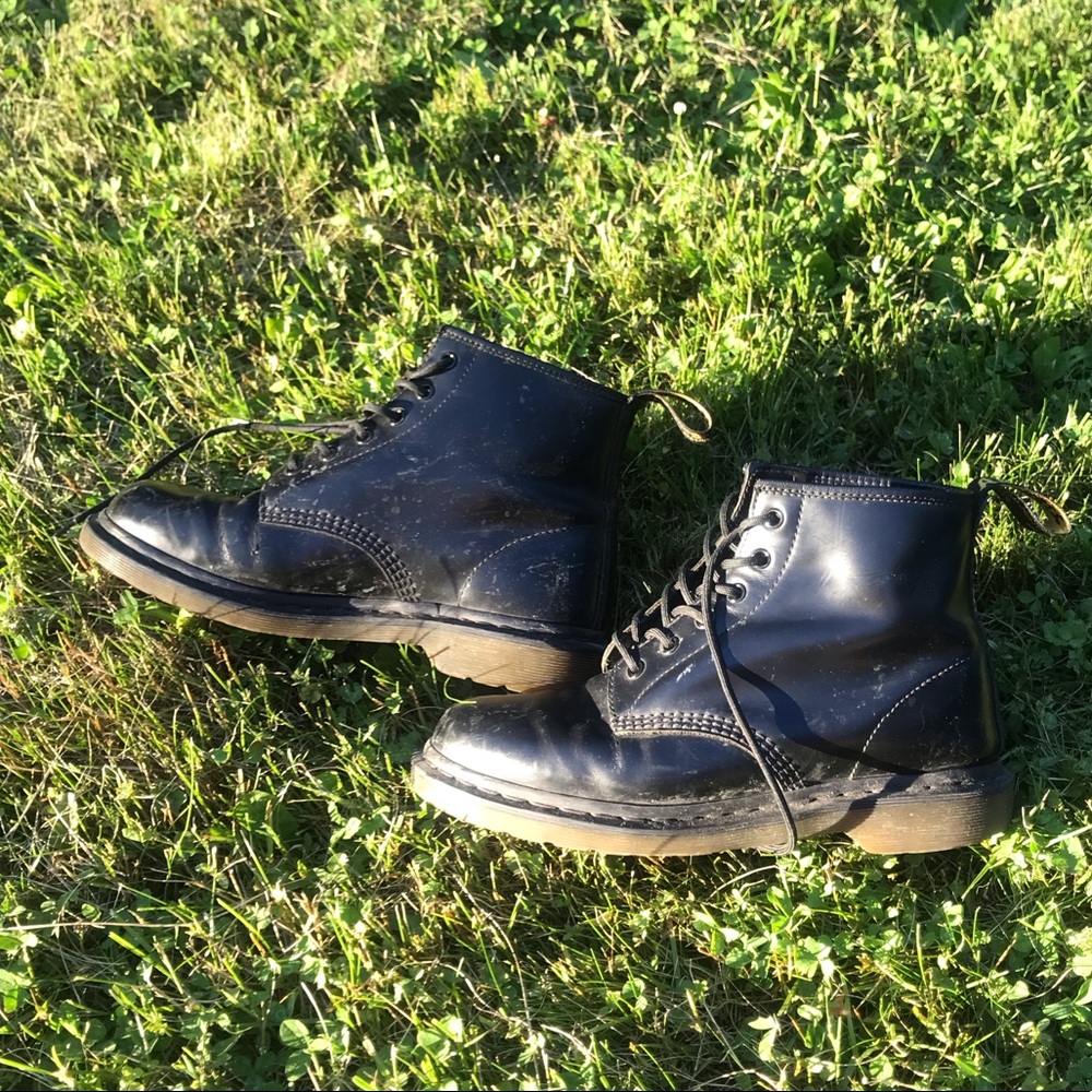 Doc Marten lace up boot black size 10